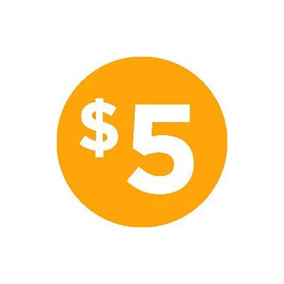 $5 Worth of Snacks or $5 Store Credit